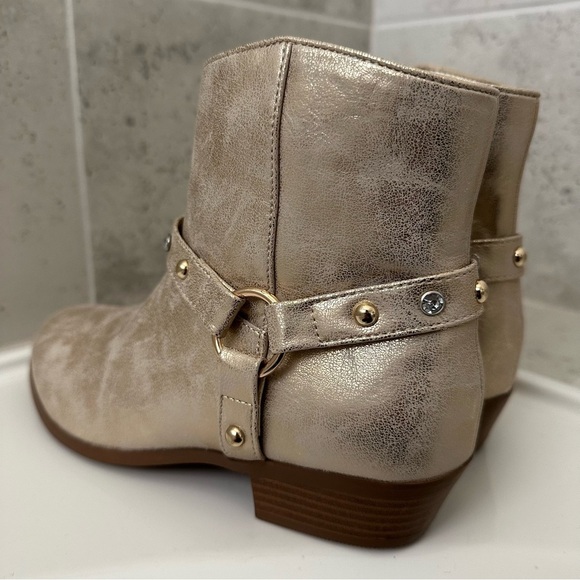 JESSICA SIMPSON Big Girls Gold Boots Size 5 - Picture 12 of 16